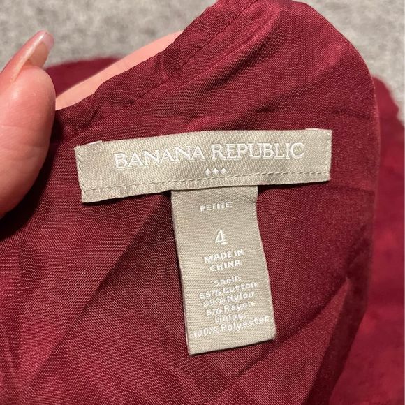 Banana Republic Women's Maxi Dress Size 4 Red - Picture 4 of 10